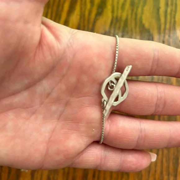 Saundra Messinger Sterling Silver w/Diamond Bracelet - Picture 5 of 5